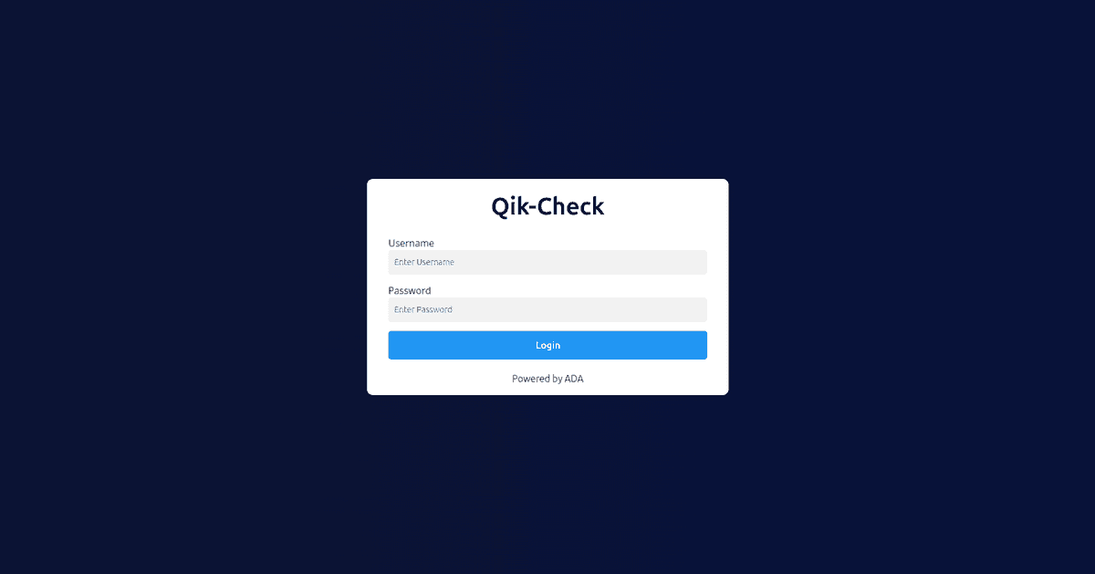 QikCheck